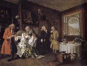 William Hogarth Group painting fashionable marriage of the dead countess Germany oil painting artist